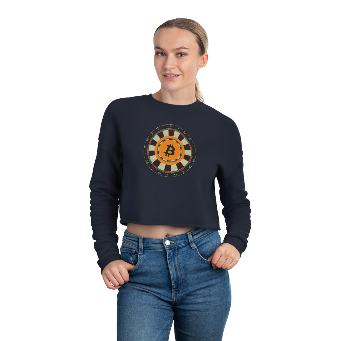 B Marks the Spot Women's Cropped Sweatshirt