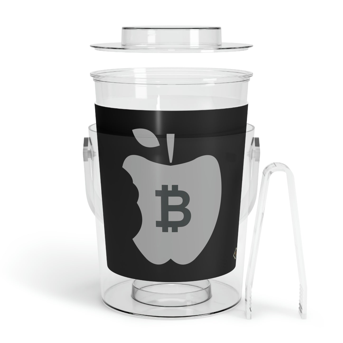 The B Apple Ice Bucket with Tongs