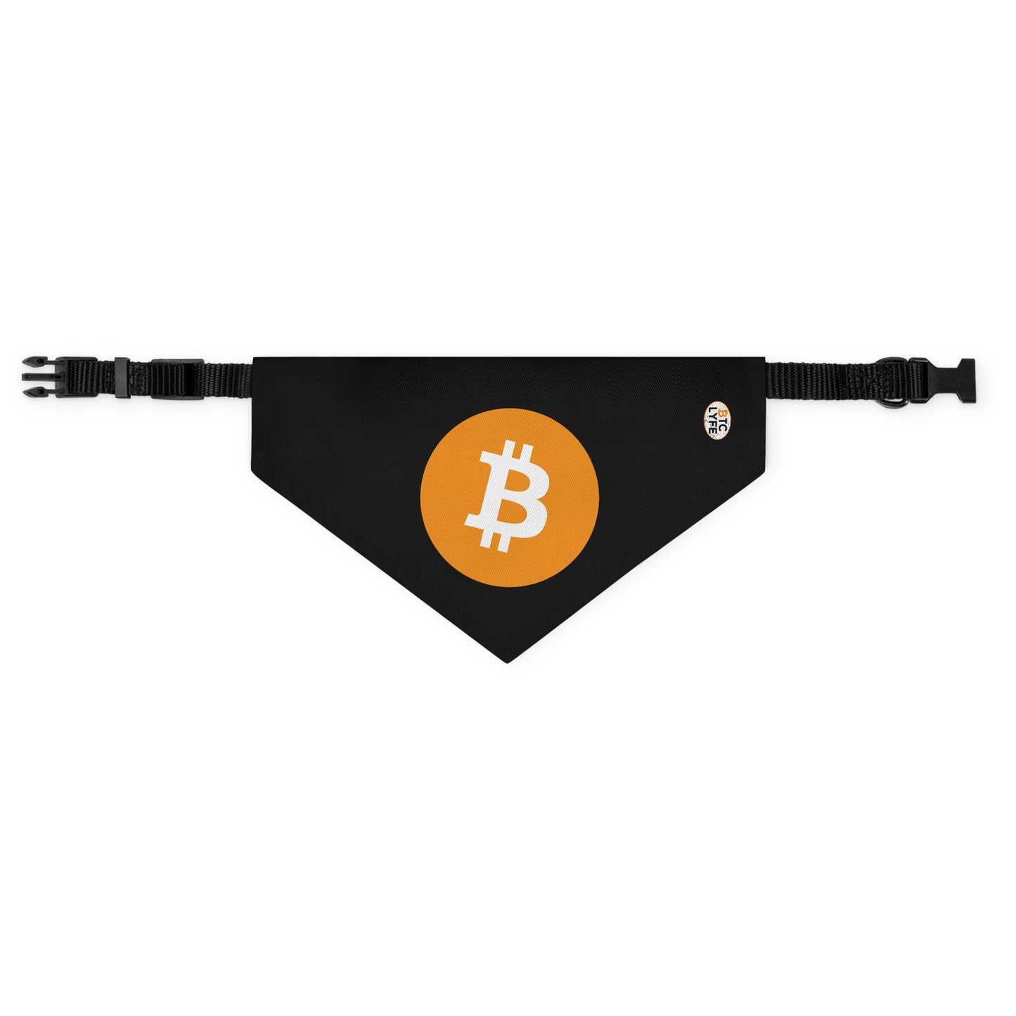 Bitcoin Pet Bandana Collar, BTC2