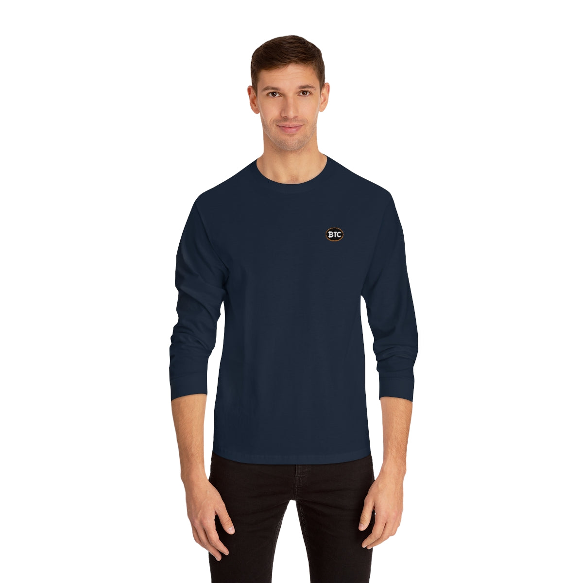 BTC Oval #4 Long Sleeve T-Shirt, Blackout Version