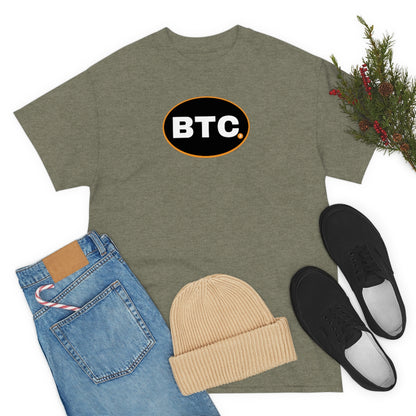 BTC Oval #3 Cotton T-Shirt, Blackout Version