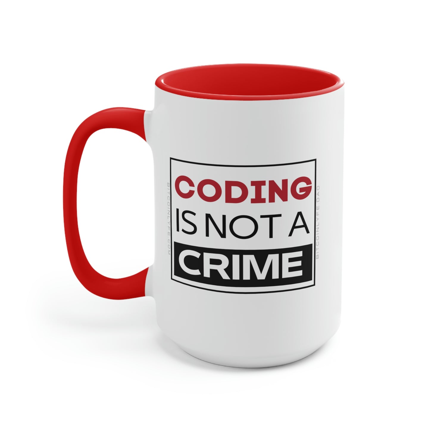 Coding is Not a Crime Mug, 15oz