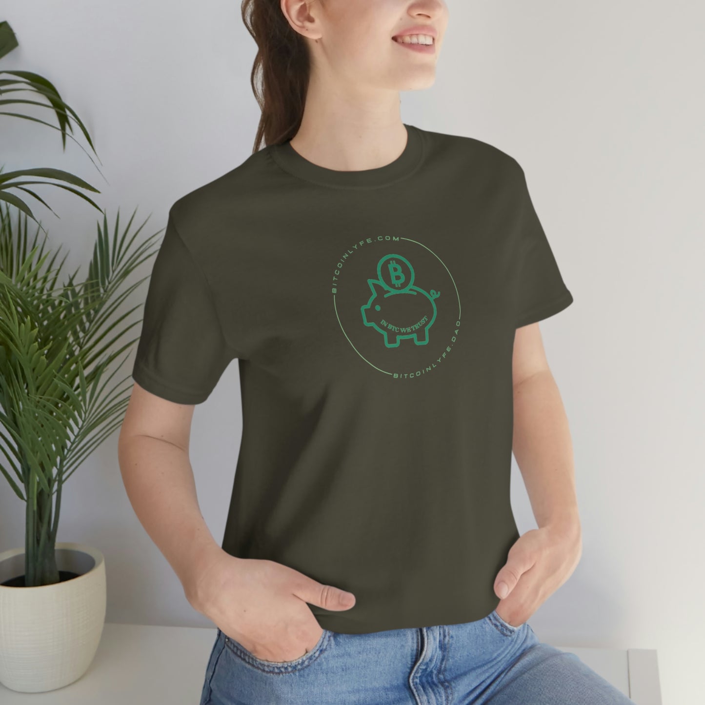 Bitcoin LYFE Piggy Bank T-Shirt