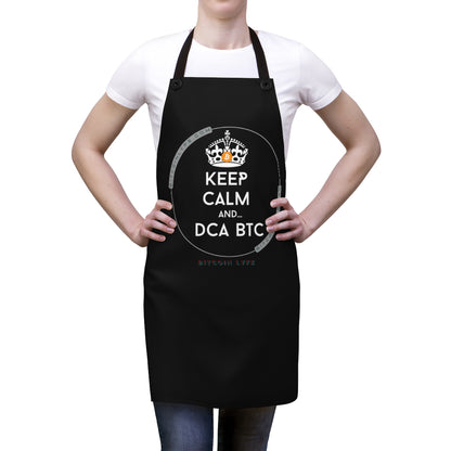 Keep Calm and DCA BTC Apron