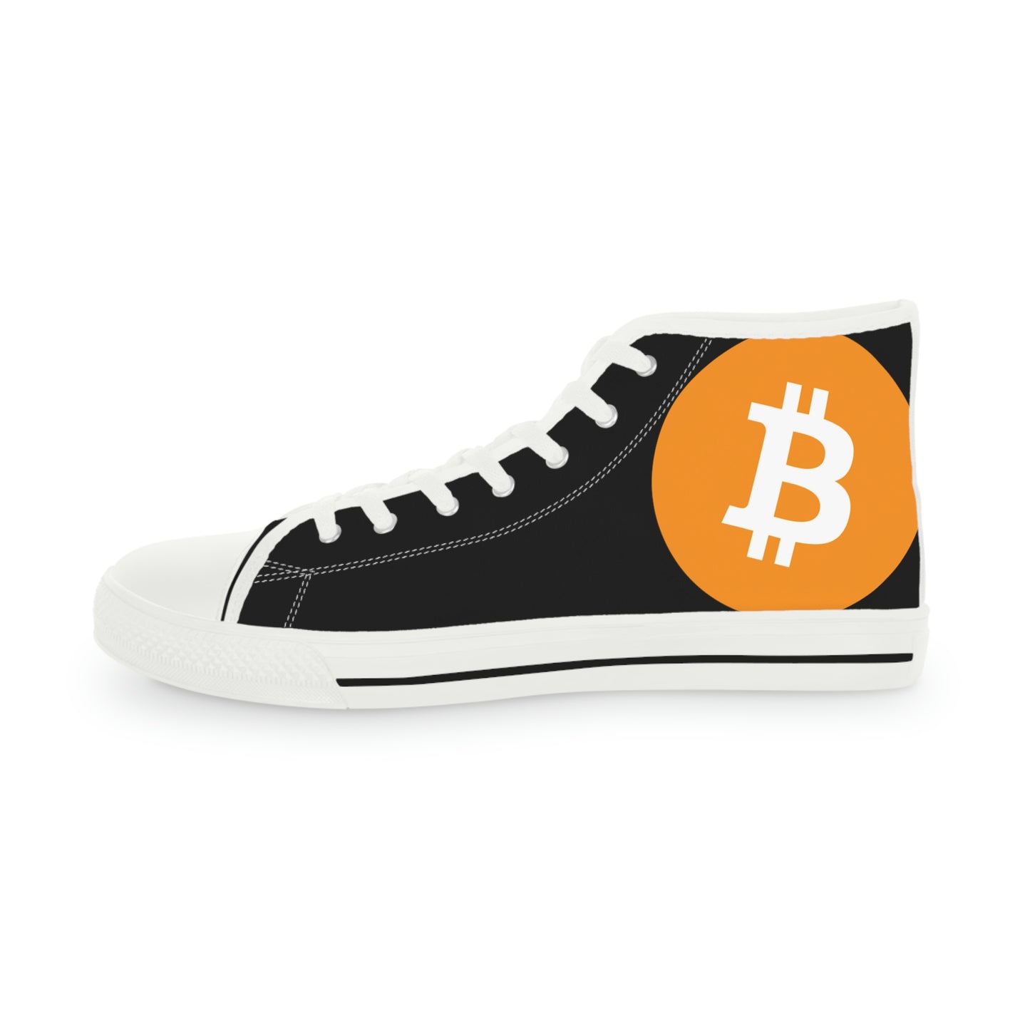 Bitcoin Men's High Top Sneakers, BTC2