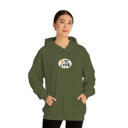 Bitcoin LYFE Oval Hoodie