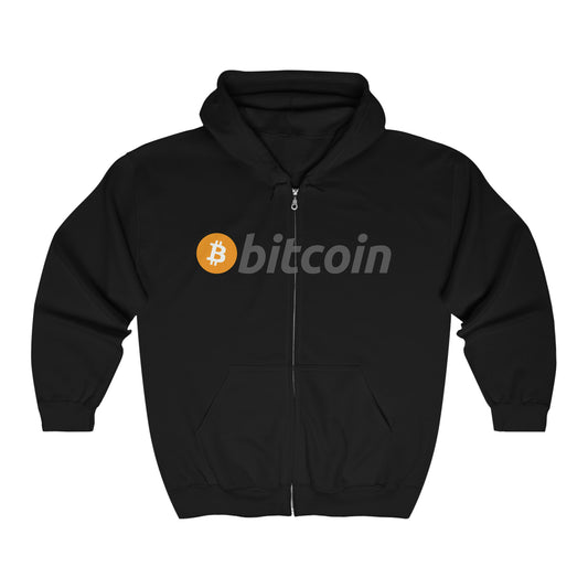 Bitcoin Heavy Blend™ Full Zip Hooded Sweatshirt, BTC1 Big