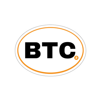 BTC #3 Oval Stickers