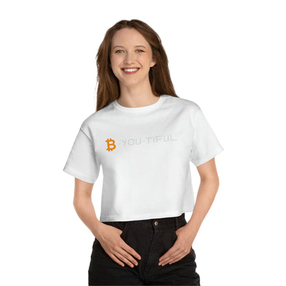 B-You-Tiful Women's Champion Cropped T-Shirt