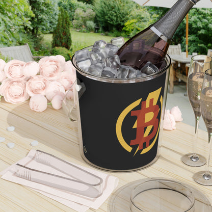 B-Bolt Ice Bucket with Tongs