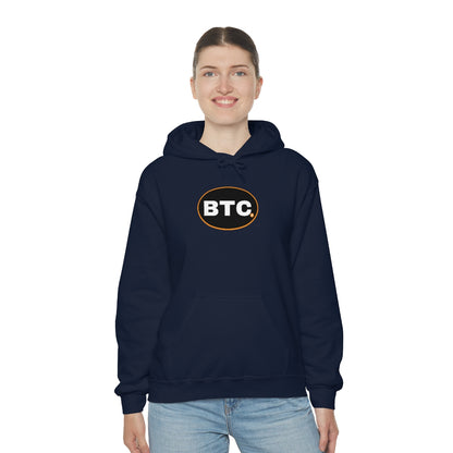 Bitcoin Oval #3 Hoodie, Blackout Version