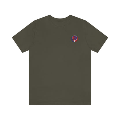 Grateful B Short Sleeve T-Shirt (Upper Left Subtle)