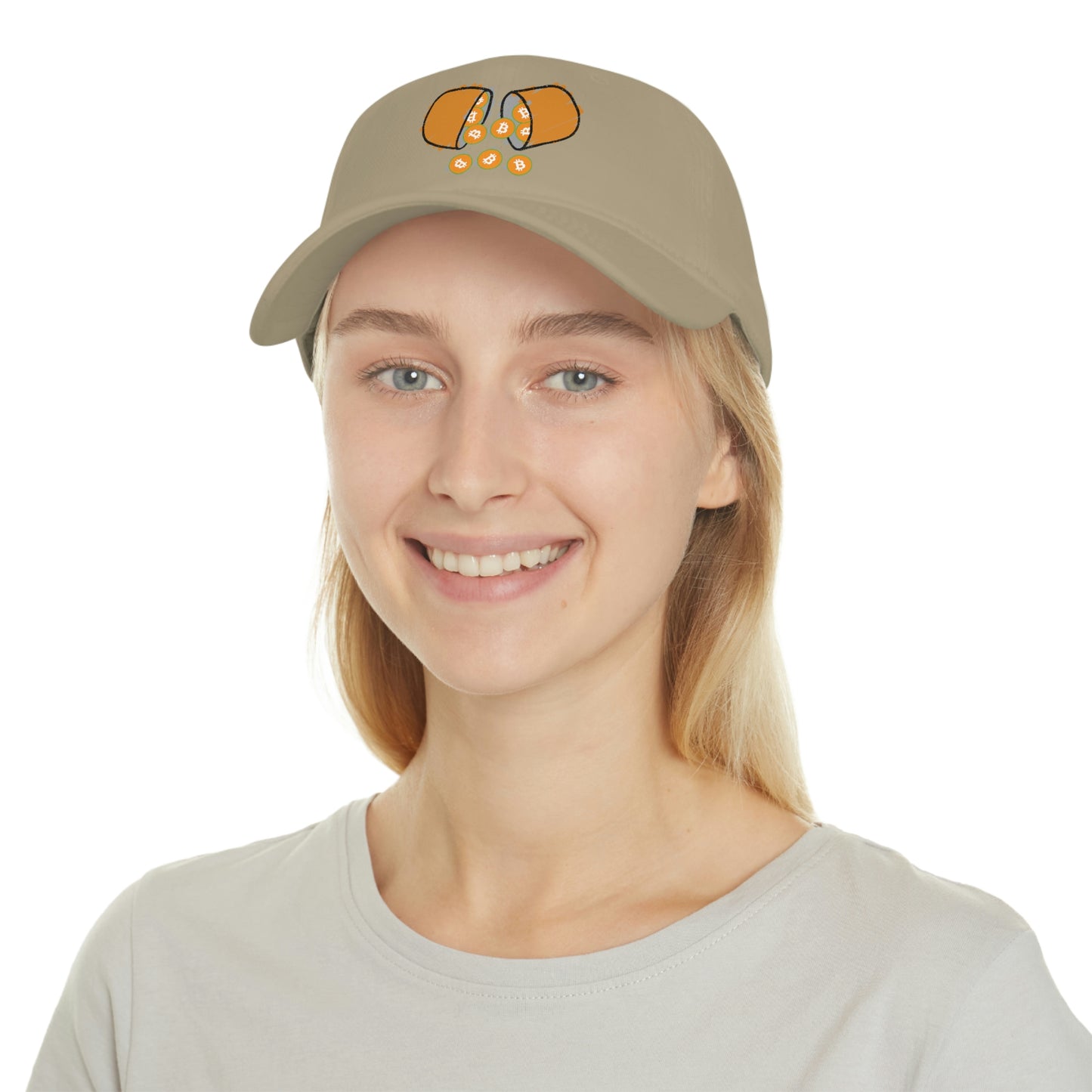 Orange Pill #1 Low Profile Baseball Cap