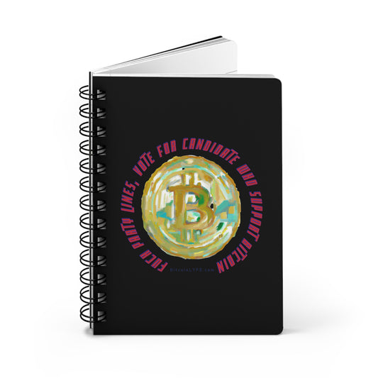 Vote - F*ck Party Lines Spiral Bound Journal