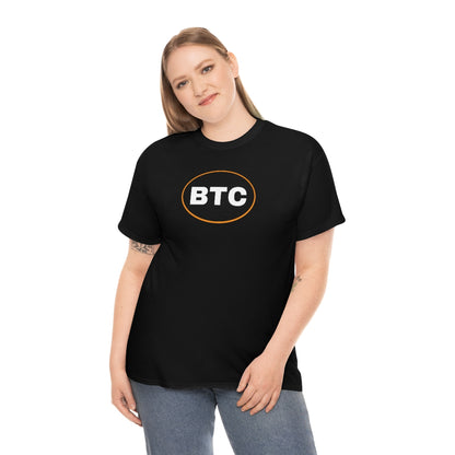 BTC Oval #2 Cotton T-Shirt, Blackout Version