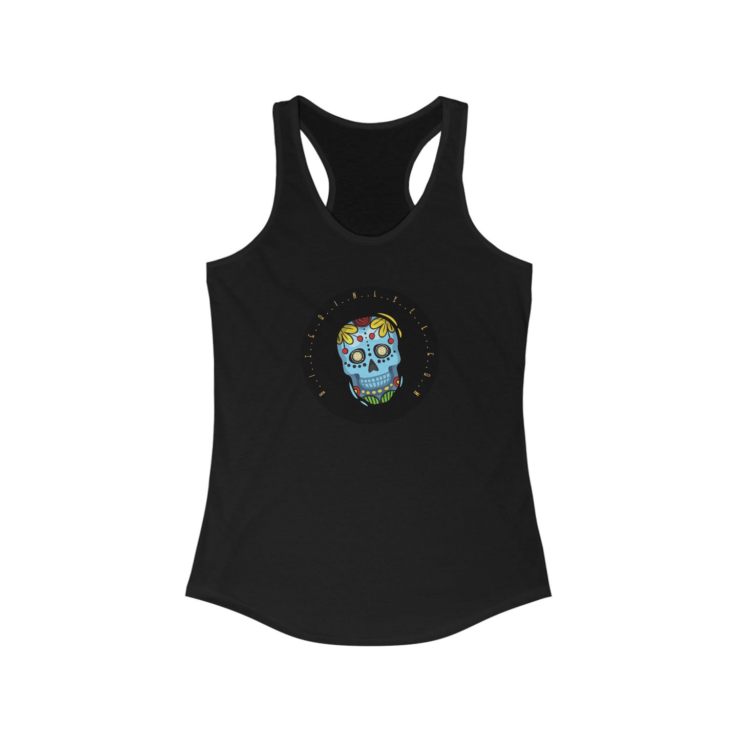 Día de los Muertos BTC Women's Racerback Tank, Diecinueve