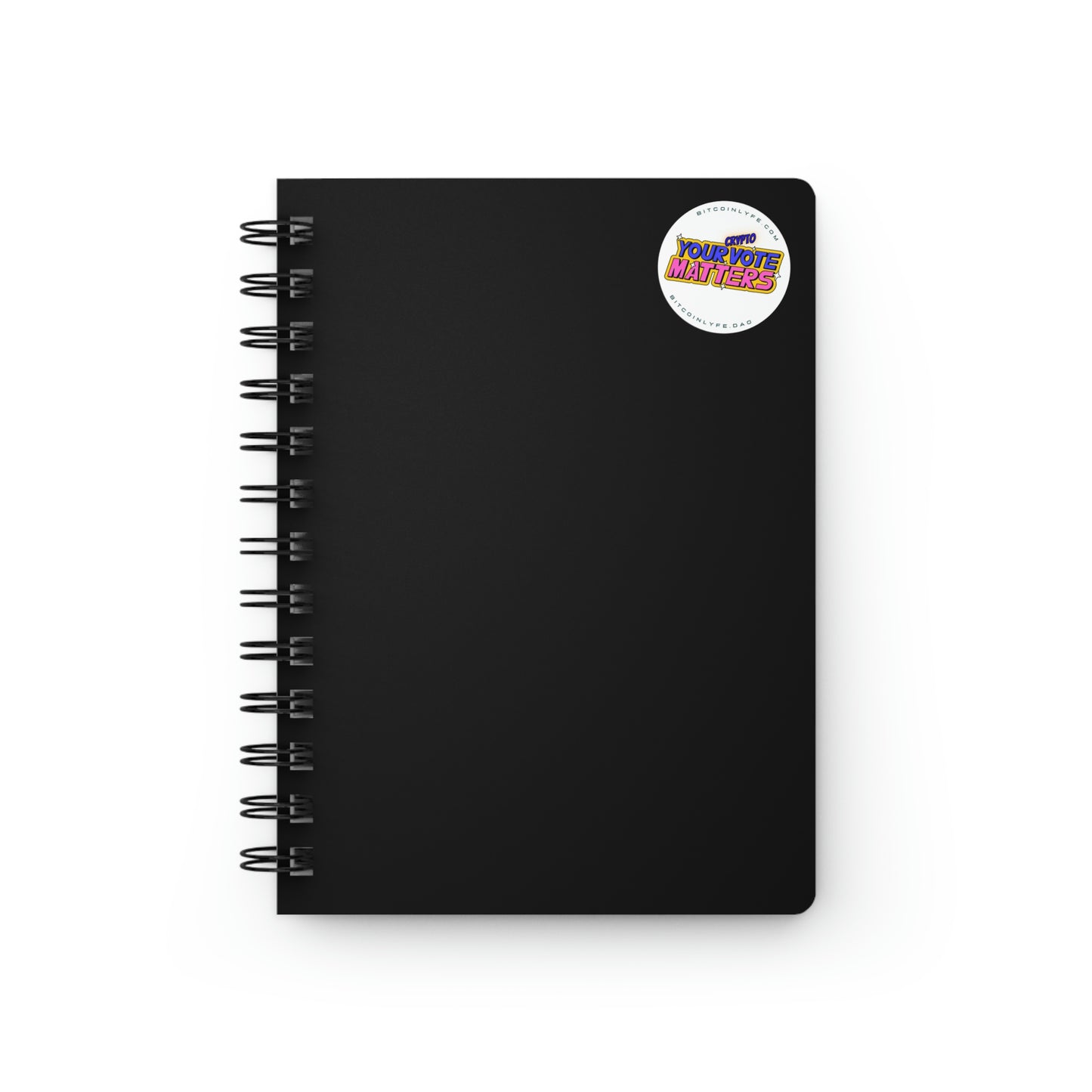 Your Crypto Vote Matters Spiral Bound Journal