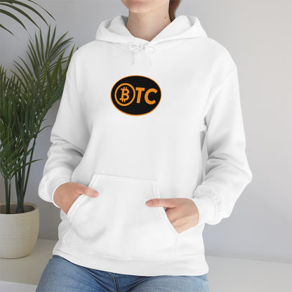 Bitcoin Oval #5 Hoodie, Blackout Version