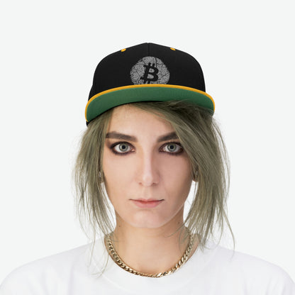 BTC7 Bitcoin Flat Bill Hat, Four Colors