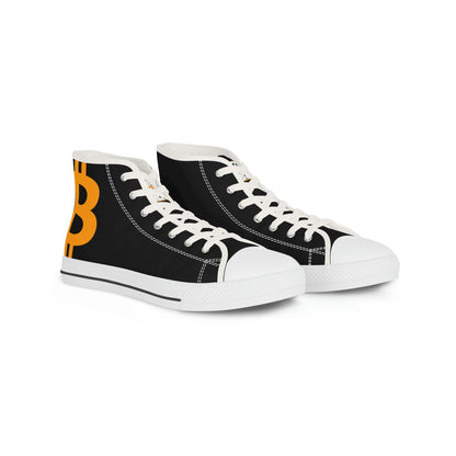 Bitcoin Men's High Top Sneakers, BTC3