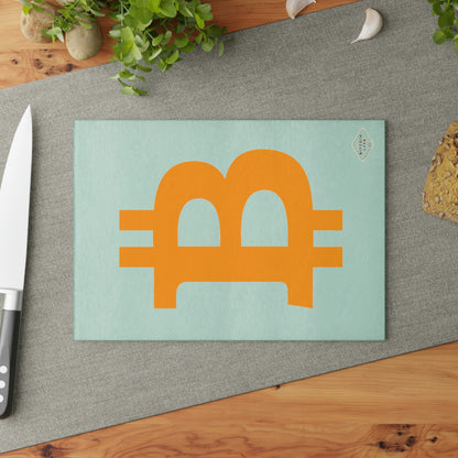 Bitcoin Glass Cutting Board, BTC3