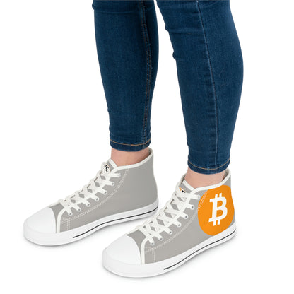 Bitcoin Women's High Top Sneakers, BTC2