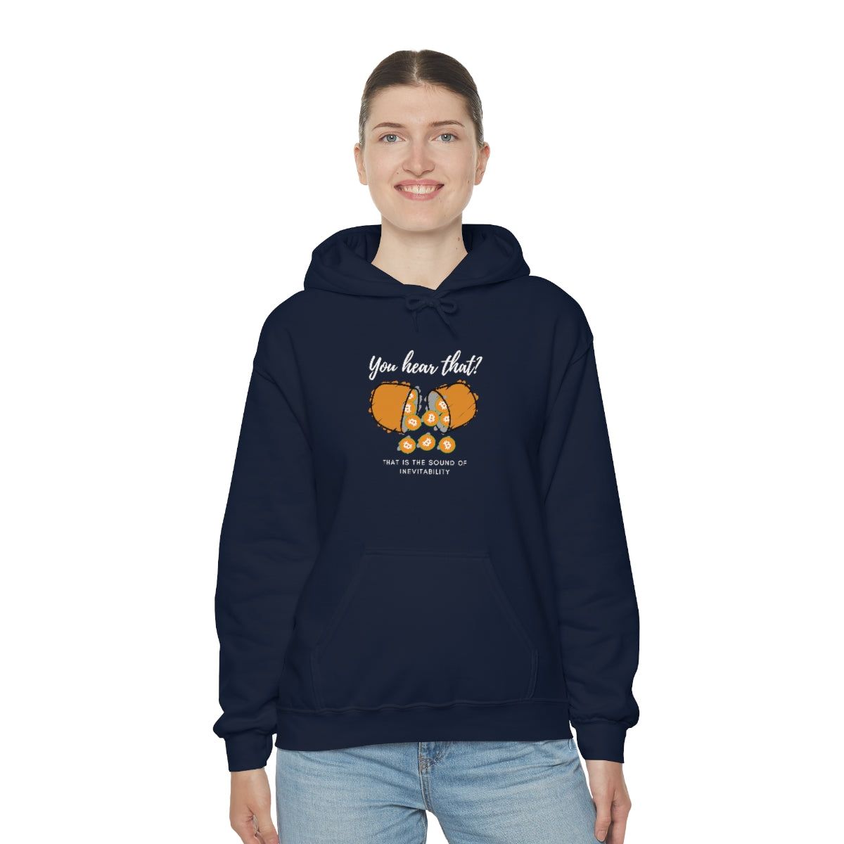 Inevitable Orange Pill Hooded Sweatshirt