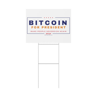 Vote - Bit...Sovereignty Plastic Yard Sign