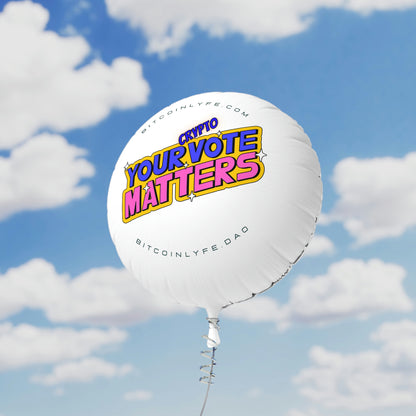 Your Crypto Vote Matters Mylar Helium Balloon, 22"