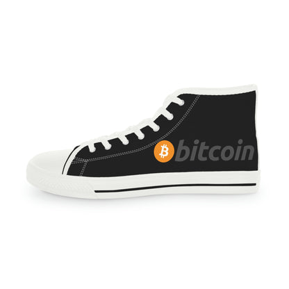 Bitcoin Men's High Top Sneakers, BTC1