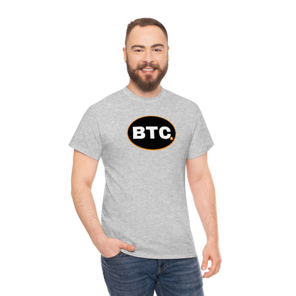 BTC Oval #3 Cotton T-Shirt, Blackout Version