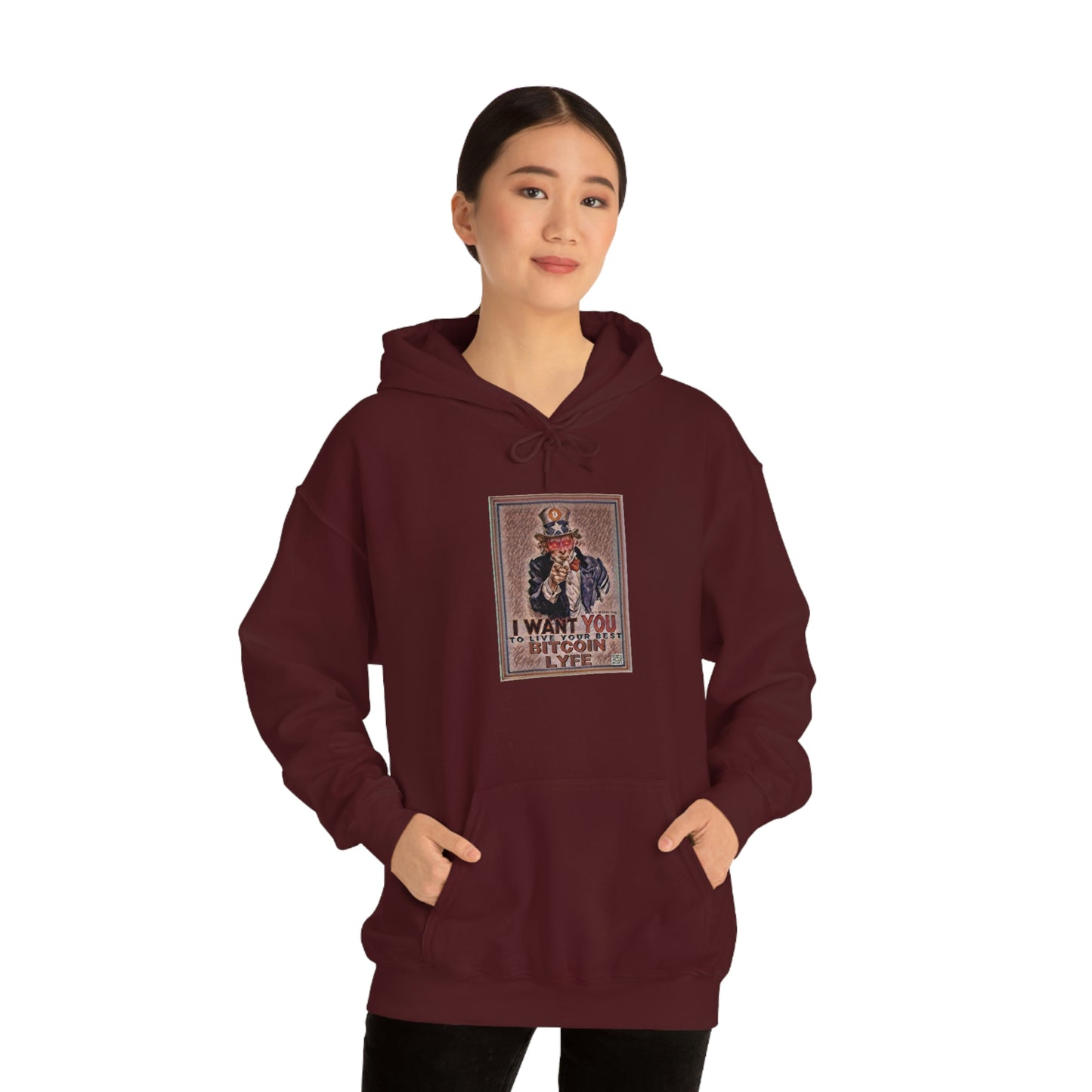 Bitcoin LYFE Uncle Sam Hoodie