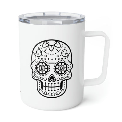 Día de los Muertos BTC 10oz Insulated Coffee Mug, Nueve