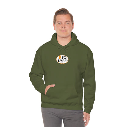 Bitcoin LYFE Oval Hoodie