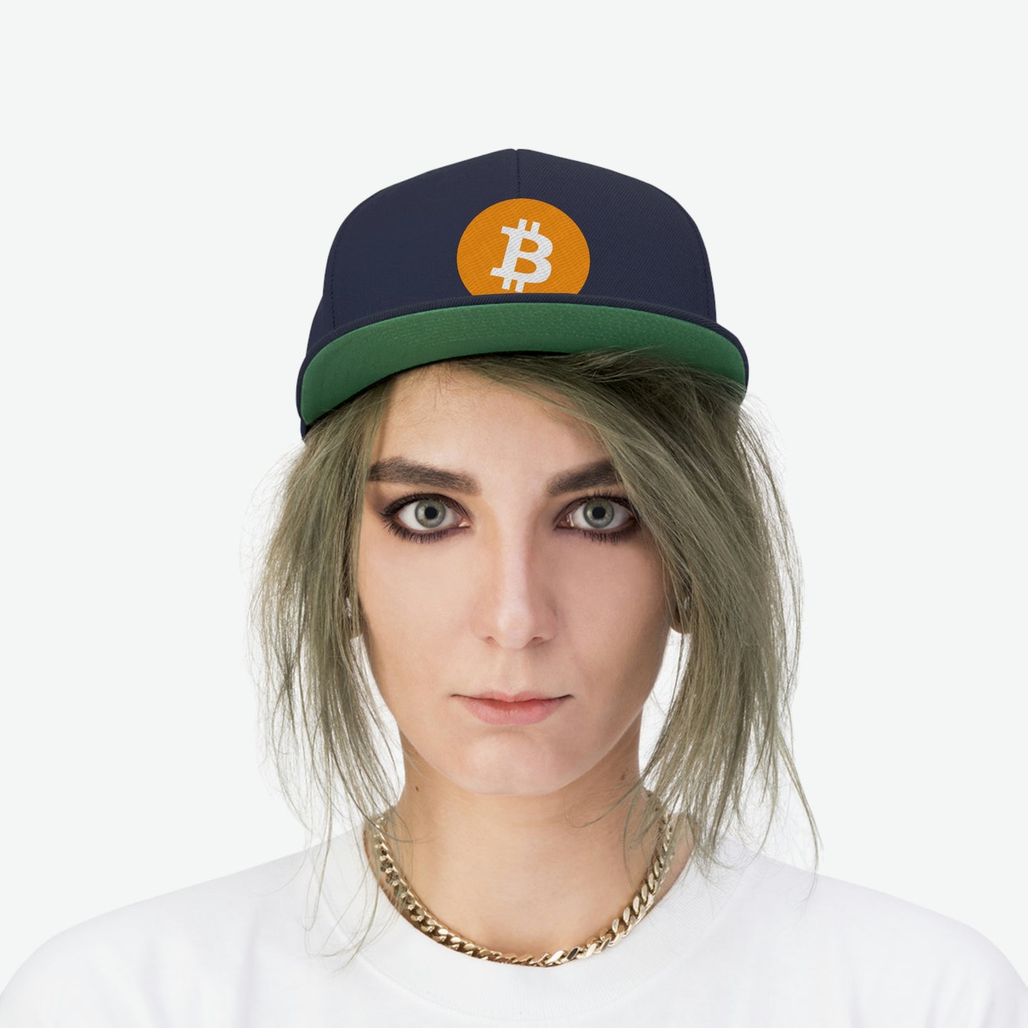 BTC2 Bitcoin Flat Bill Hat, Four Colors