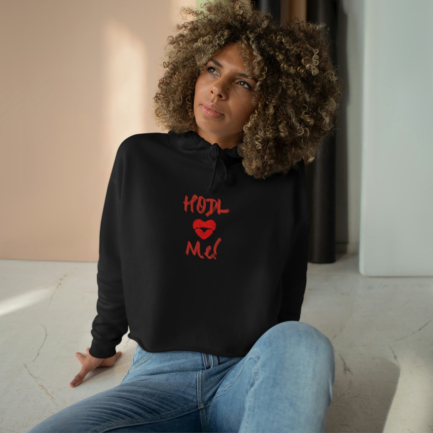 HODL Me Women's Crop Hoodie