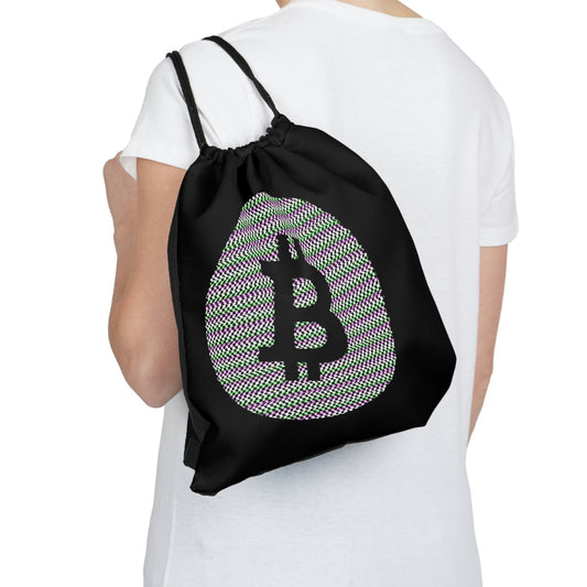 Bitcoin Outdoor Drawstring Bag, BTC6