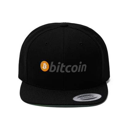 BTC1 Bitcoin Flat Bill Hat, Four Colors