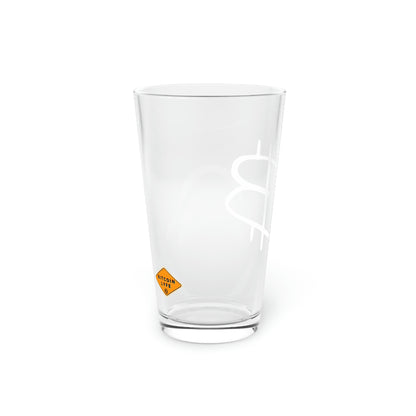 Bitcoin Pint Glass, BTC8