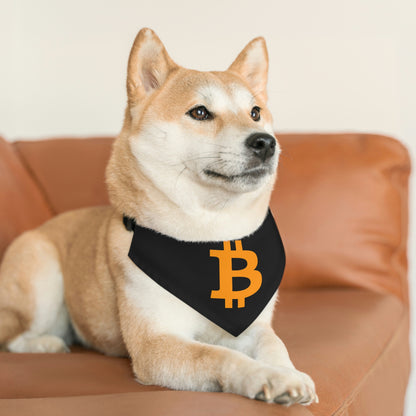 Bitcoin Pet Bandana Collar, BTC3