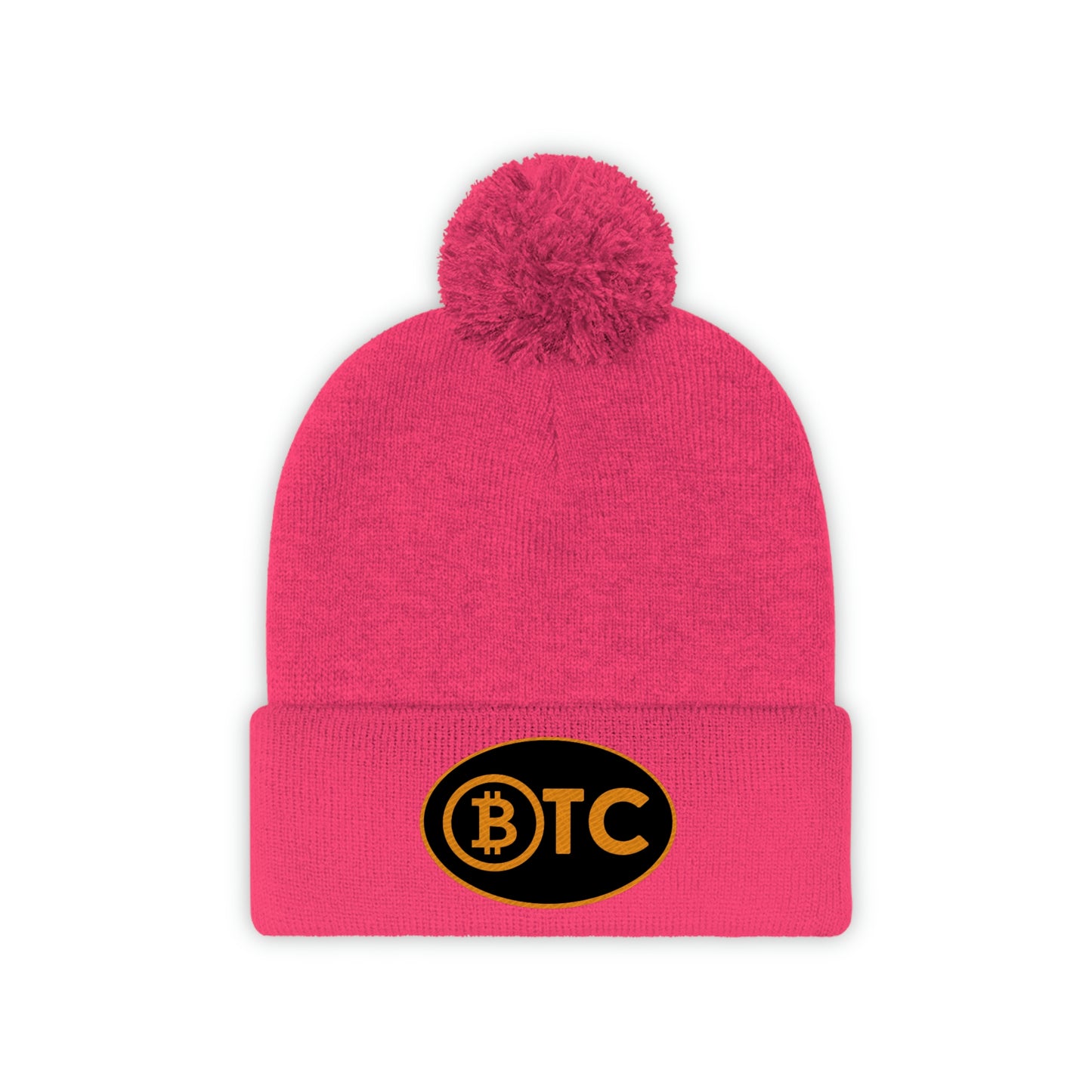 BTC Oval #5 Pom Pom Beanie