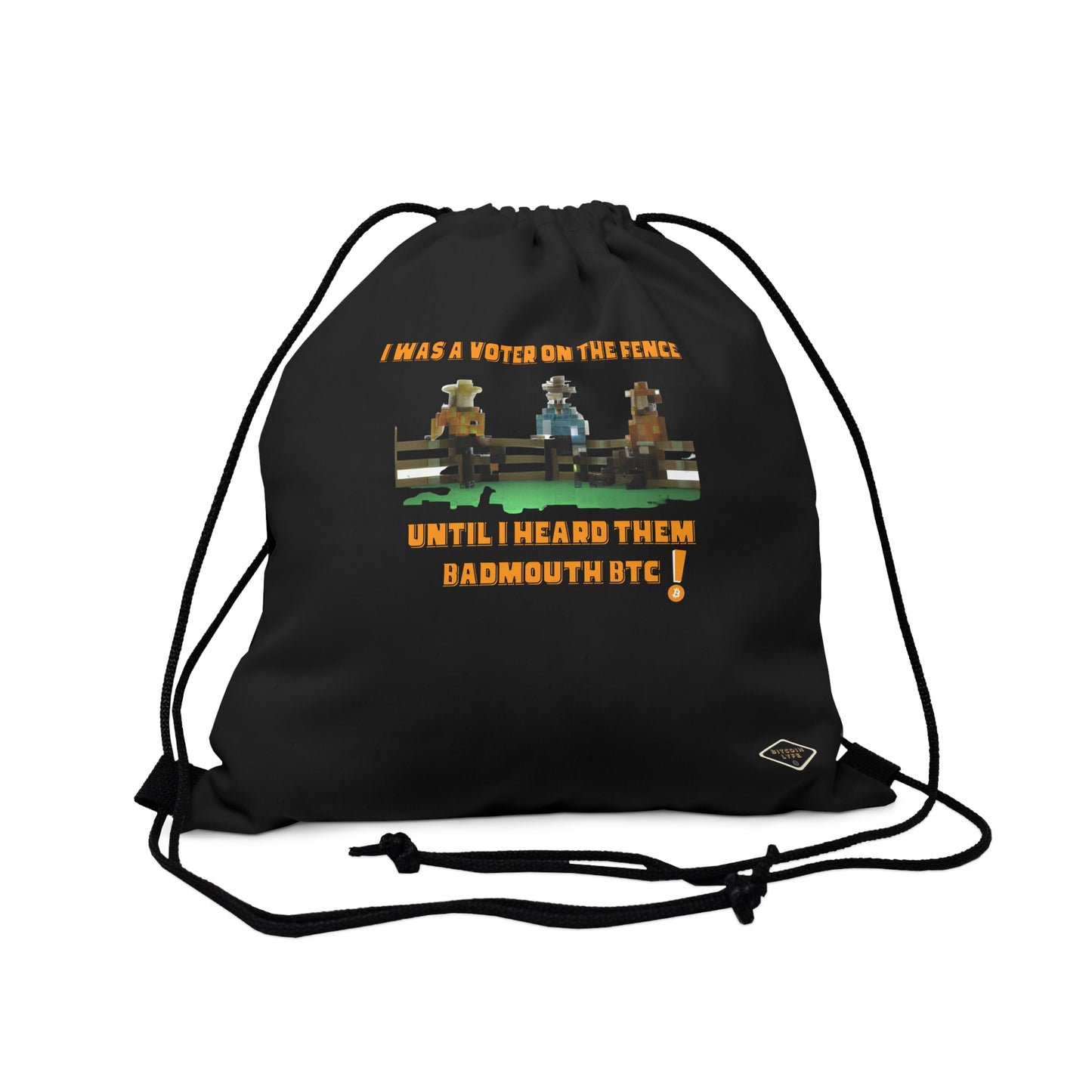 Vote - No Fence Outdoor Drawstring Bag