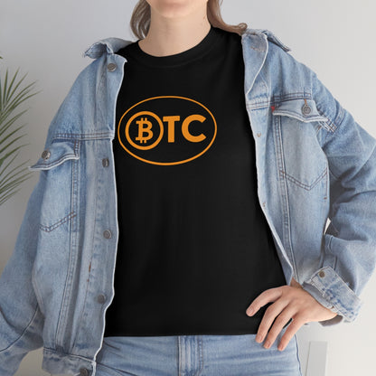 BTC Oval #5 Cotton T-Shirt, Blackout Version