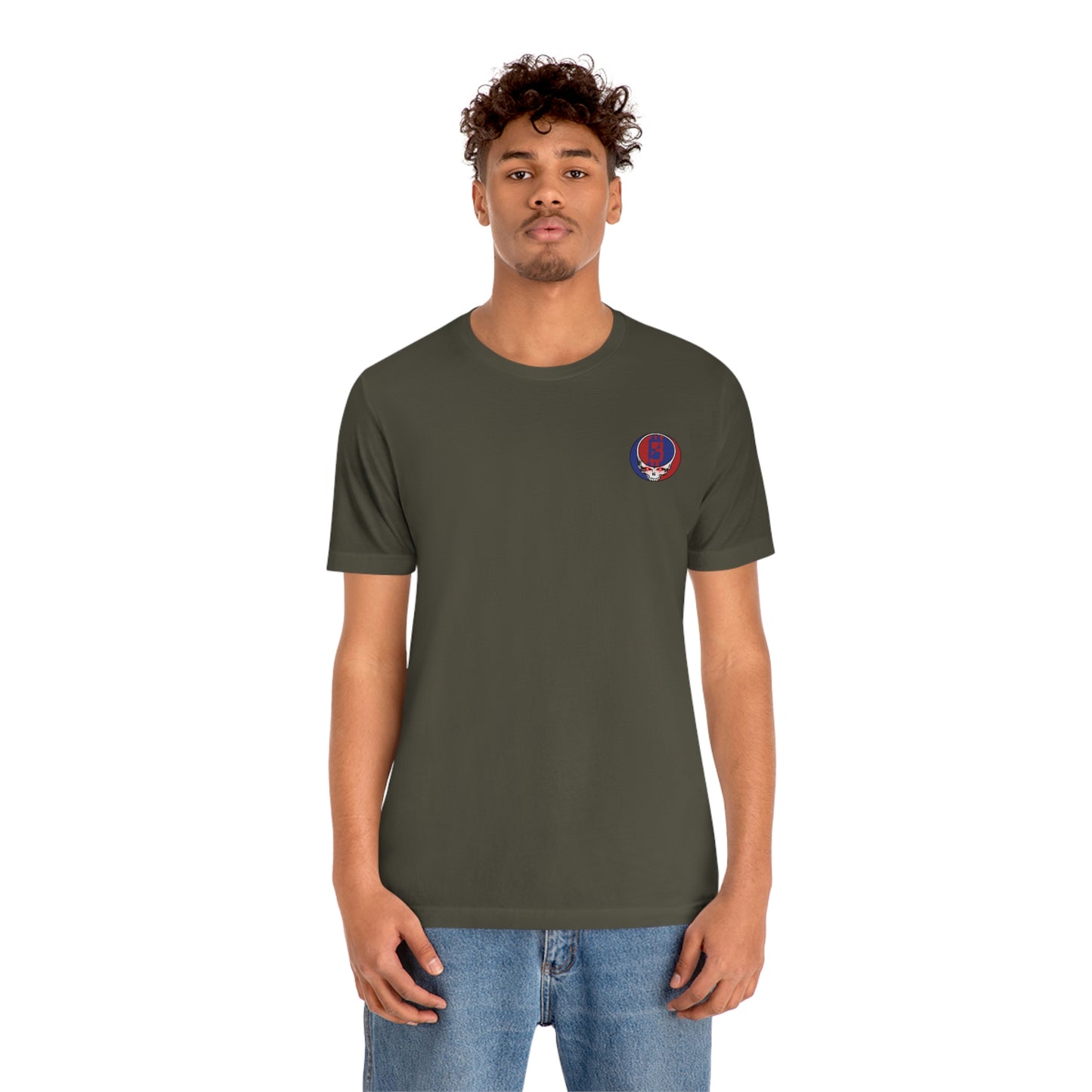 Grateful B Short Sleeve T-Shirt (Upper Left Subtle)