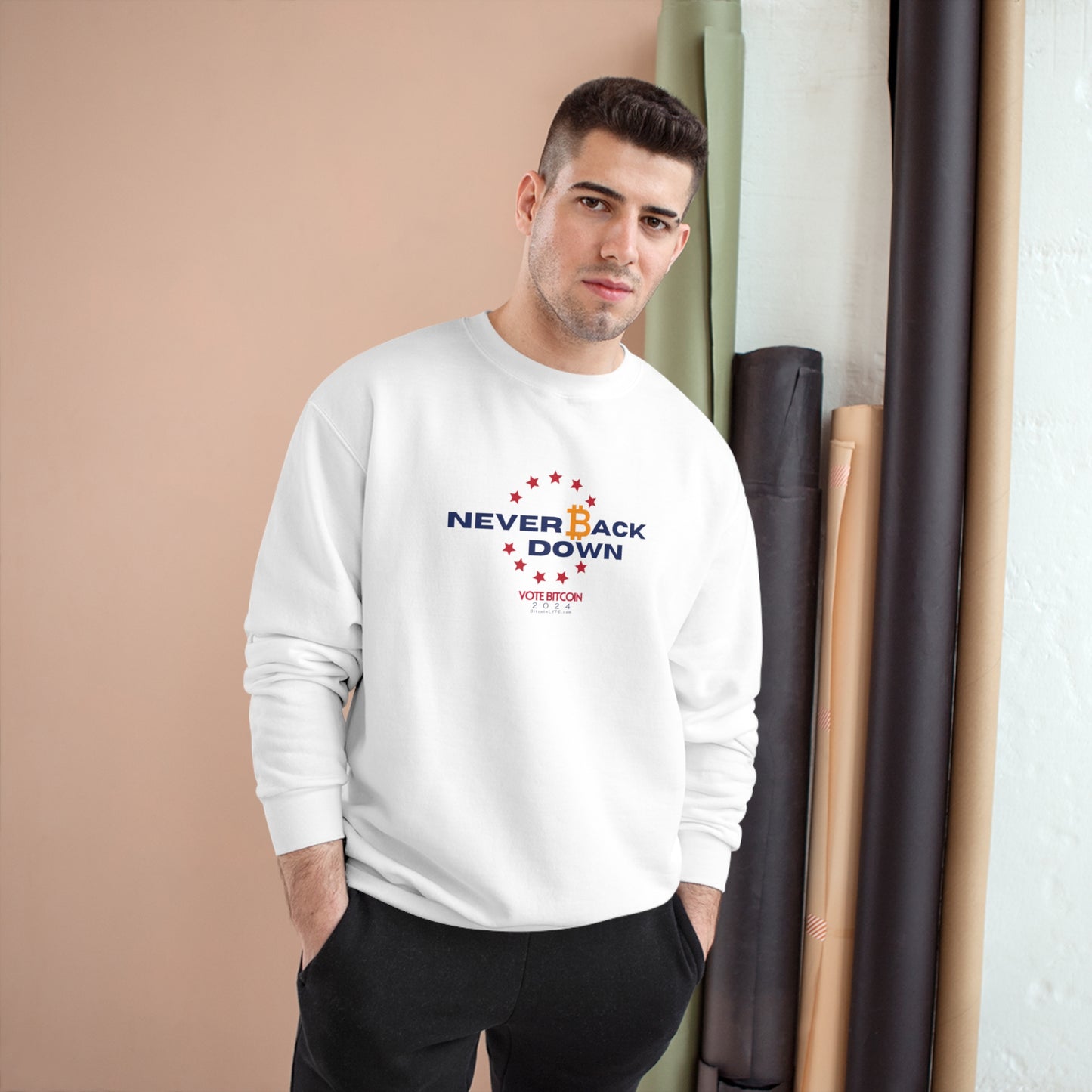 Vote - Bitdesan Champion Sweatshirt