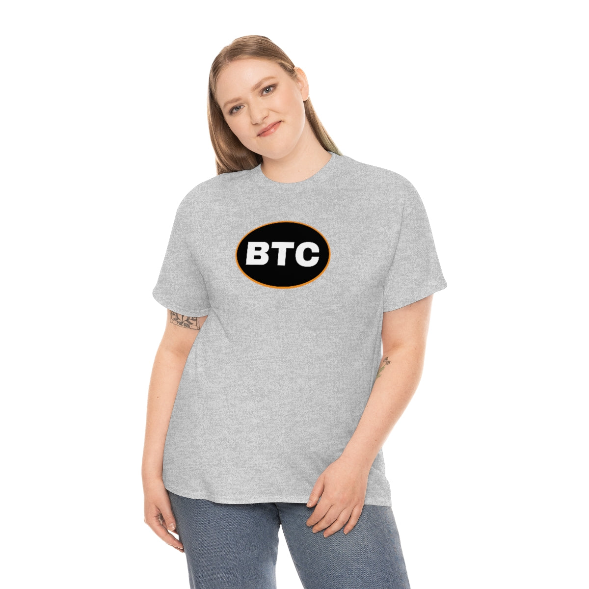 BTC Oval #2 Cotton T-Shirt, Blackout Version