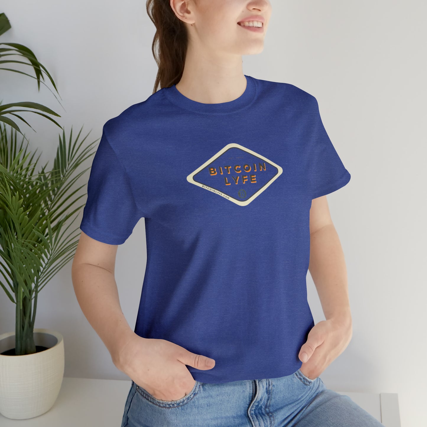 Bitcoin LYFE (Transparent) Short Sleeve T-Shirt