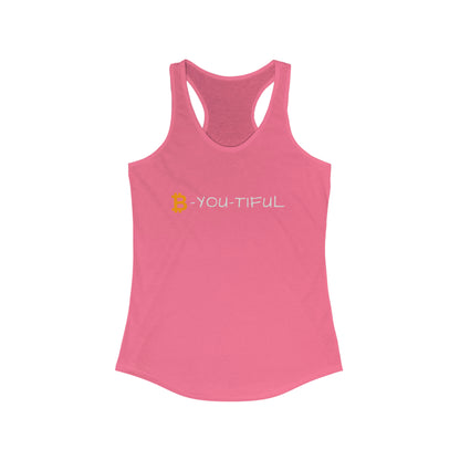 Bitcoin LYFE B-You-Tiful Matters Racerback Tank