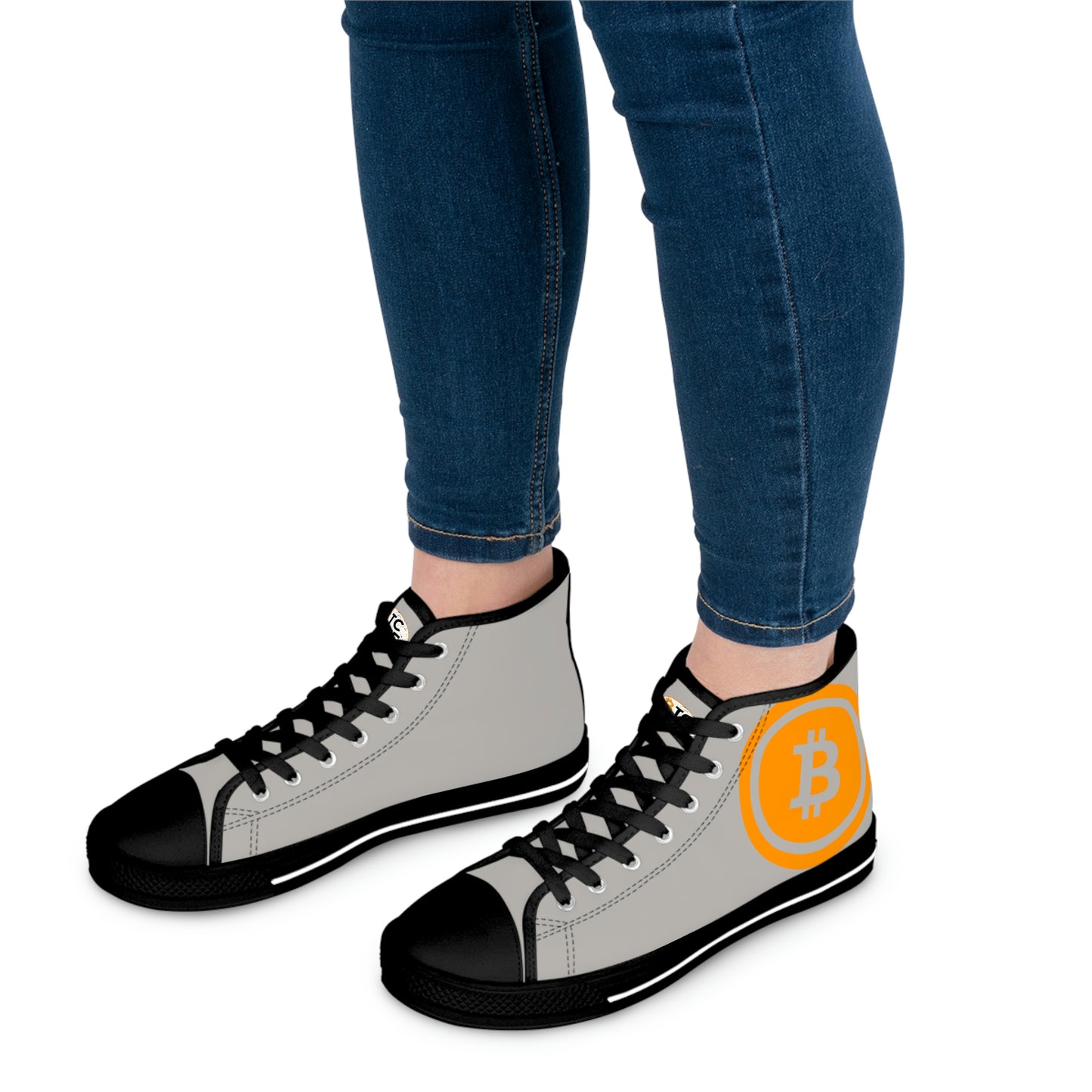 Bitcoin Women's High Top Sneakers, BTC5