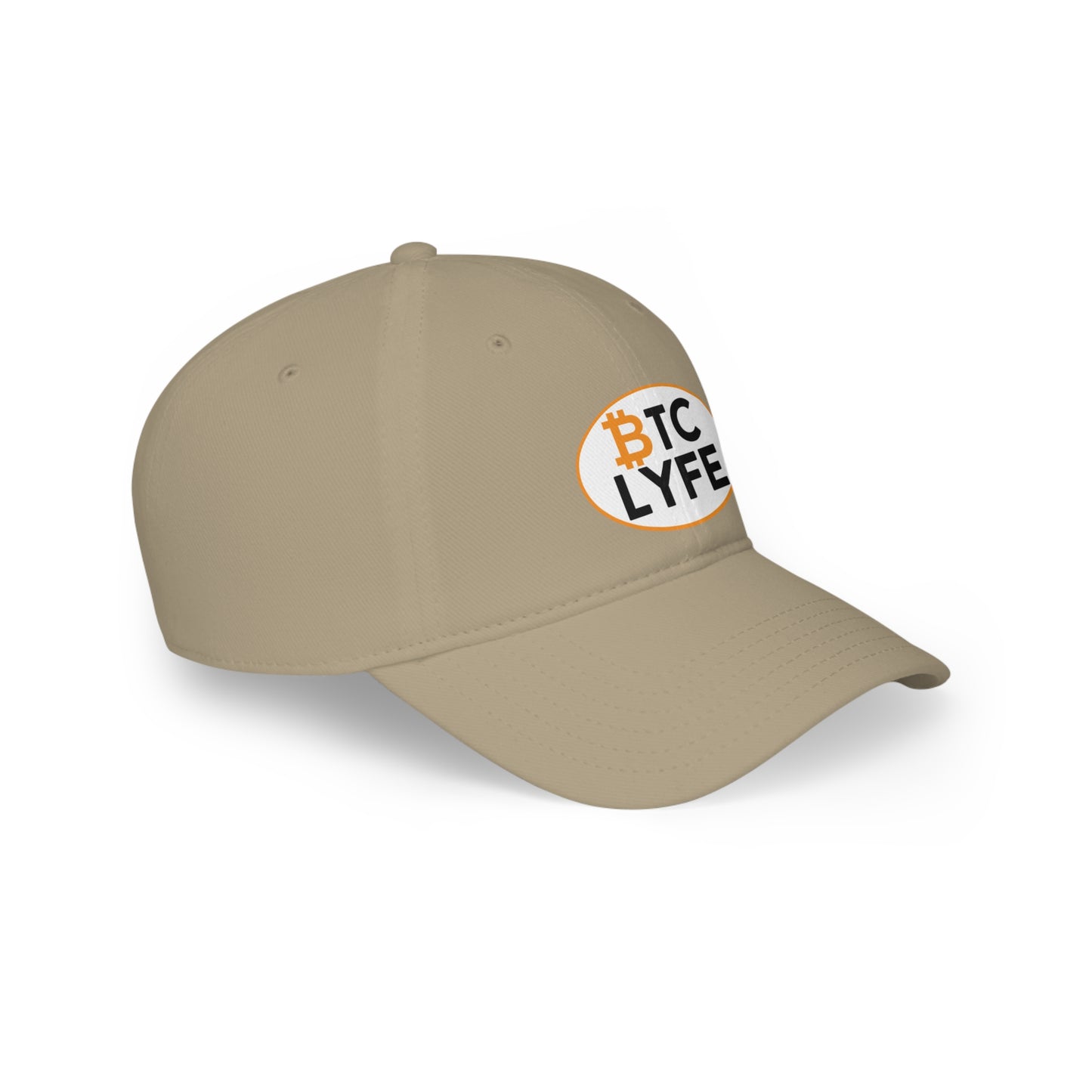 Bitcoin LYFE (Oval) Low Profile Baseball Cap